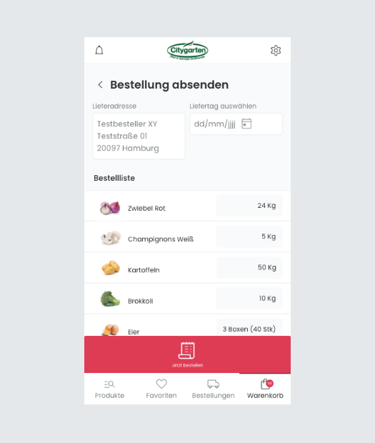 Screenshot des Citygarten Shops